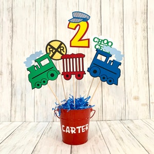 Train Birthday Party, Train centerpiece,Transportation Birthday, Choo Choo Train, Train Party, Train Decor, Train Photo Props