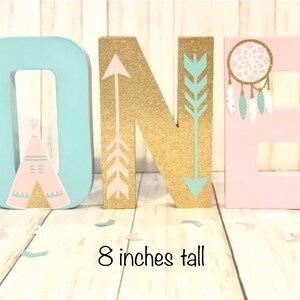 Boho Wild One Birthday Letters: Tribal Party Decor