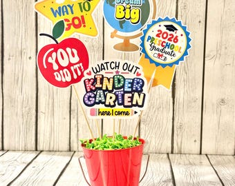 Preschool Graduation Centerpiece , Pre-K Party Decor