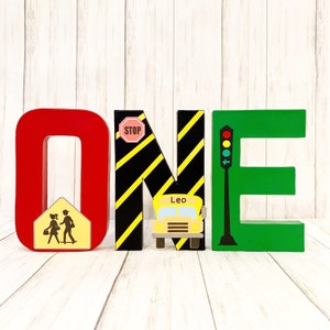 School Bus Birthday Centerpiece: Handmade Party Decor