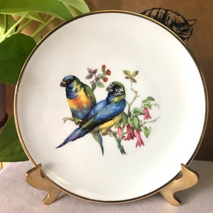 Vintage Porcelain Birds Plate - Hutschenreuther Hohenberg Germany