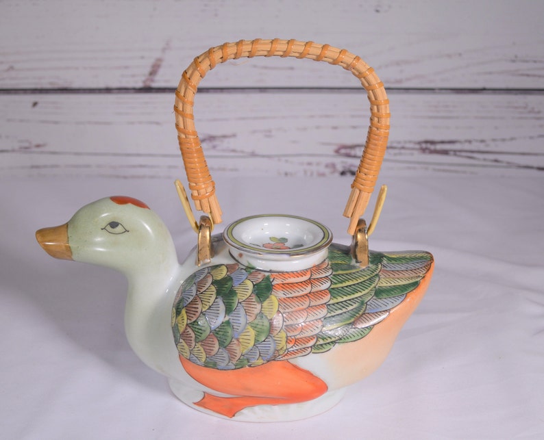 Asian Teapot Ceramic Teapot Vintage Duck Teapot Gifts for Etsy