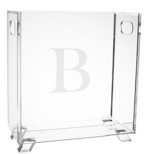 Engraved Acrylic Magazine Holder