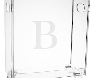 Engraved Acrylic Magazine Holder