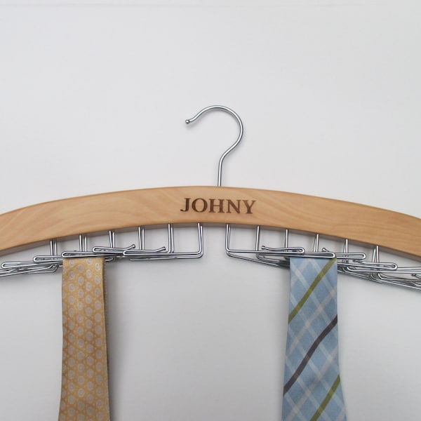 personalised tie rack