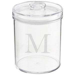 Personalized Engraved Lucite Cookie Jar with Air Tight Cover