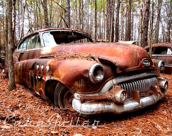 Photograph of a 1951 Buick Super Rivera in the Woods