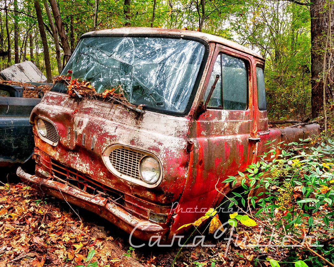 Photograph of Red 1961 1967 Ford Econoline Classic Truck in