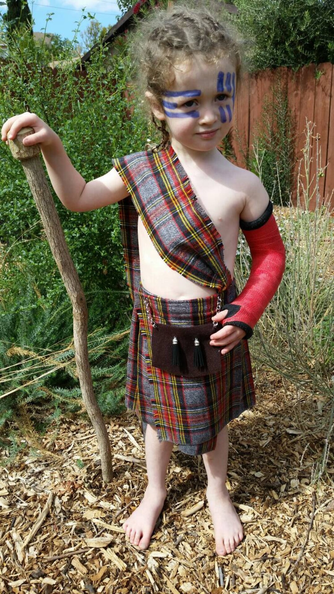 Baby Kilt With Plaid, Highland Games Outfit, Halloween Costume