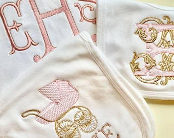 Single Baby Blanket with Pram Design