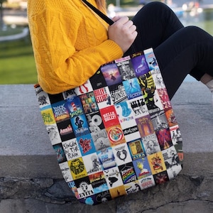 Broadway Playbill Tote Bag for Musical Theater Lovers or Actors from Broadway Stage Plays, Ideal Gift for Broadway Musical Enthusiasts!