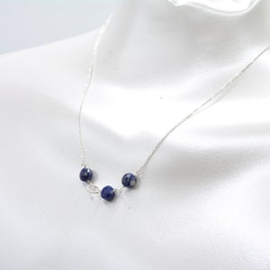 Sodalite Coin Necklace