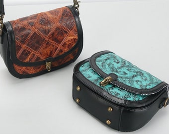Outfox Morocco Shoulder Bag. Genuine Cow Leather  Handbag for Women.