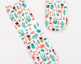 Pineapple socks.cactus socks.watermelon socks.flamingo socks.Wedding socks.Personalized socks