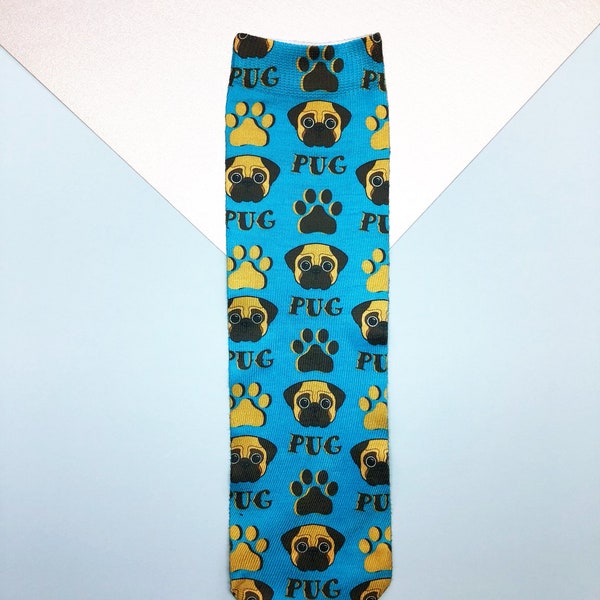 Pug socks. Pug lover socks. Dog socks. Happy socks. Fun socks.