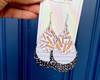 Teacher Appreciation Earrings: Pencil & Notebook Paper Dangle Earrings