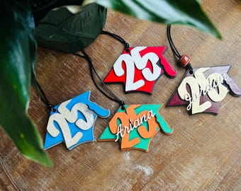 Graduation Graduate Keepsake 2025 wooden ornament end of school year gifts student teacher personalized