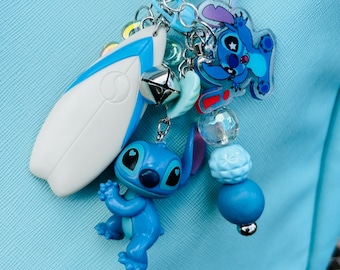 Stitch Bag Charm Keychains Cute Ohana Handbag Accessories Accessory Gifts For Kids