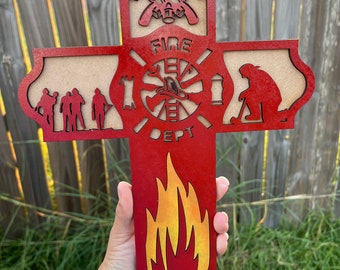 Firefighter Cross: MDF First Responder Hero Gift