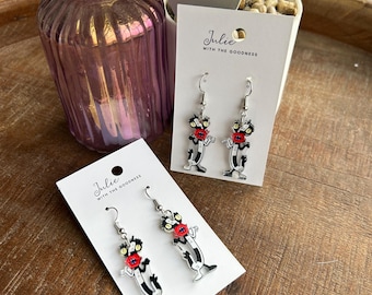 Oblina Aaah Real Monsters Dangle Drop Earrings Cartoon Funky