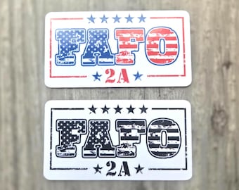 FAFO Sticker | F Around and Find Out Vinyl Decal | Funny Warning Sticker for Toolbox, Truck, or Laptop | Glossy Finish