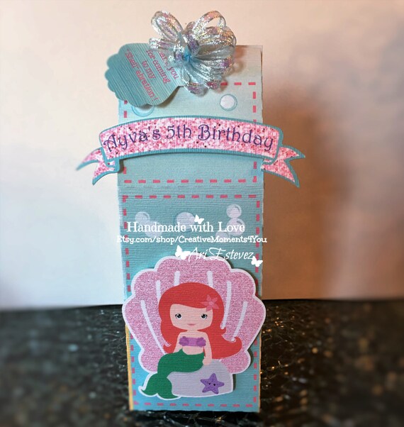 10- The Little Mermaid Cutie Theme Milk Carton Favor/Treat Box Il_570xn