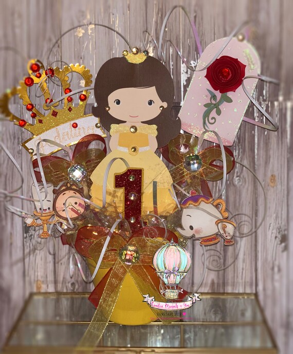 Belle Cutie Theme Table Centerpiece/ Beauty and the Beast Table Decoration Il_570xn