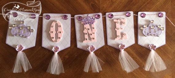 ONE Princess banner, High Chair birthday banner, Inspired Princess Sofia the first Il_570xn