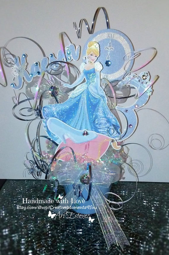 Cinderella S Disney Princess Theme Table Centerpiece Etsy