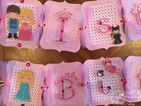 Sleeping Beauty Cutie Personalized Birthday Banner Il_570xn