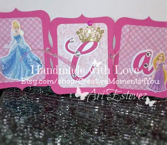 Disney Princess' Birthday Banner Il_570xn