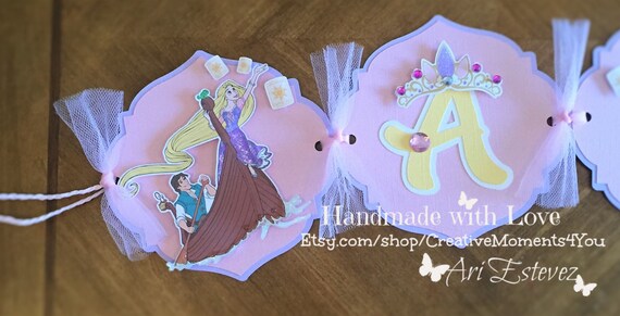 Tangled/Rapunzel Birthday Banner Il_570xn