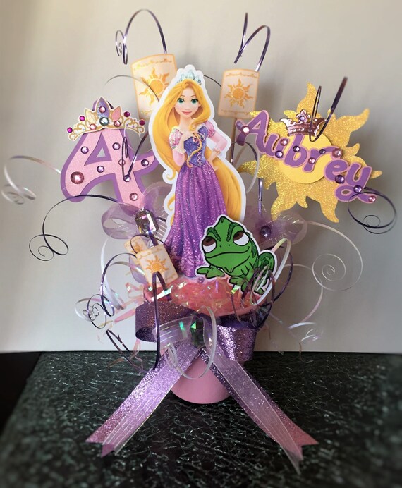 Tangled/Rapunzel & Flynn with Maximus Theme Table Centerpiece Il_570xn