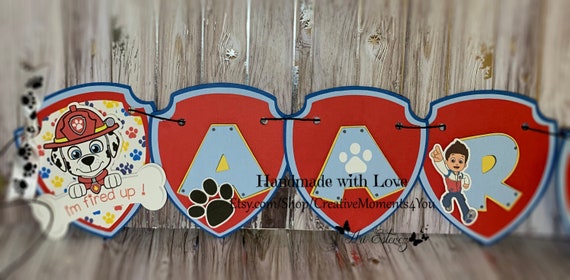Paw Patrol Birthday Banner Personalized, Paw Patrol Banner, Paw Patrol Theme ,Paw Patrol,Paw Patrol Party, Paw Patrol decorations Il_570xn