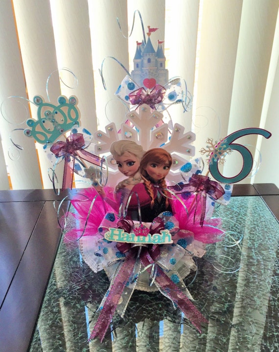 Disney Frozen Sisters Snowflake Birthday Cake Topper Il_570xn