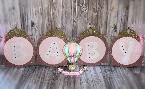 Princess Baby Shower Banner/ Little Princess Banner / Pink and Gold Banner / Princess Banner / Baby Shower / Pink and Gold Princess Banner Il_570xn