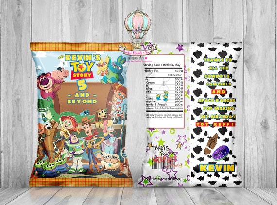 Toy Story and Beyond Chip Bags, Toy Story Chip Bag, Woody Chip Bag, Toy Story Custom Chip Bags, Candy Favor Bags, Toy Story Party-Unfilled Il_570xn