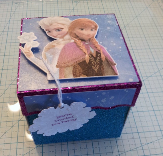 Disney Frozen Explosion Box Invitation Il_570xn