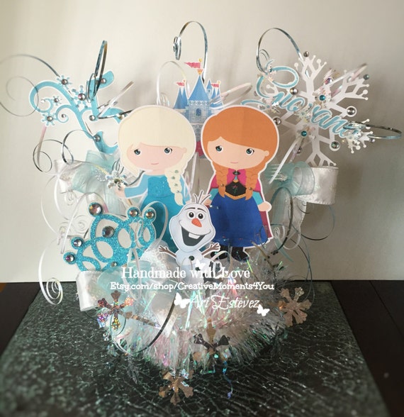 Frozen Cutie theme Birthday Cake Topper Il_570xn