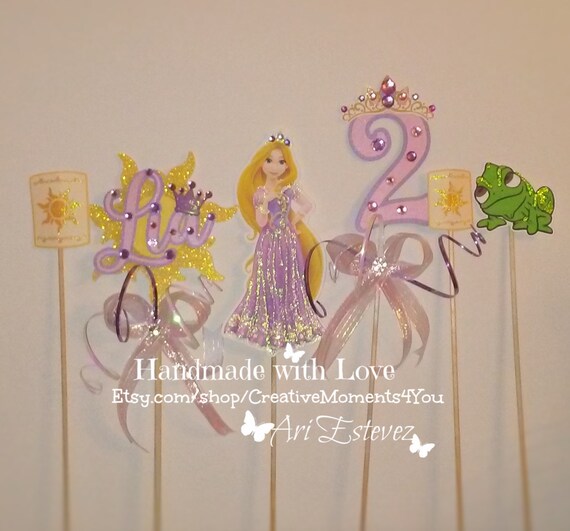 Rapunzel/ Tangled Centerpiece Birthday Picks Il_570xn