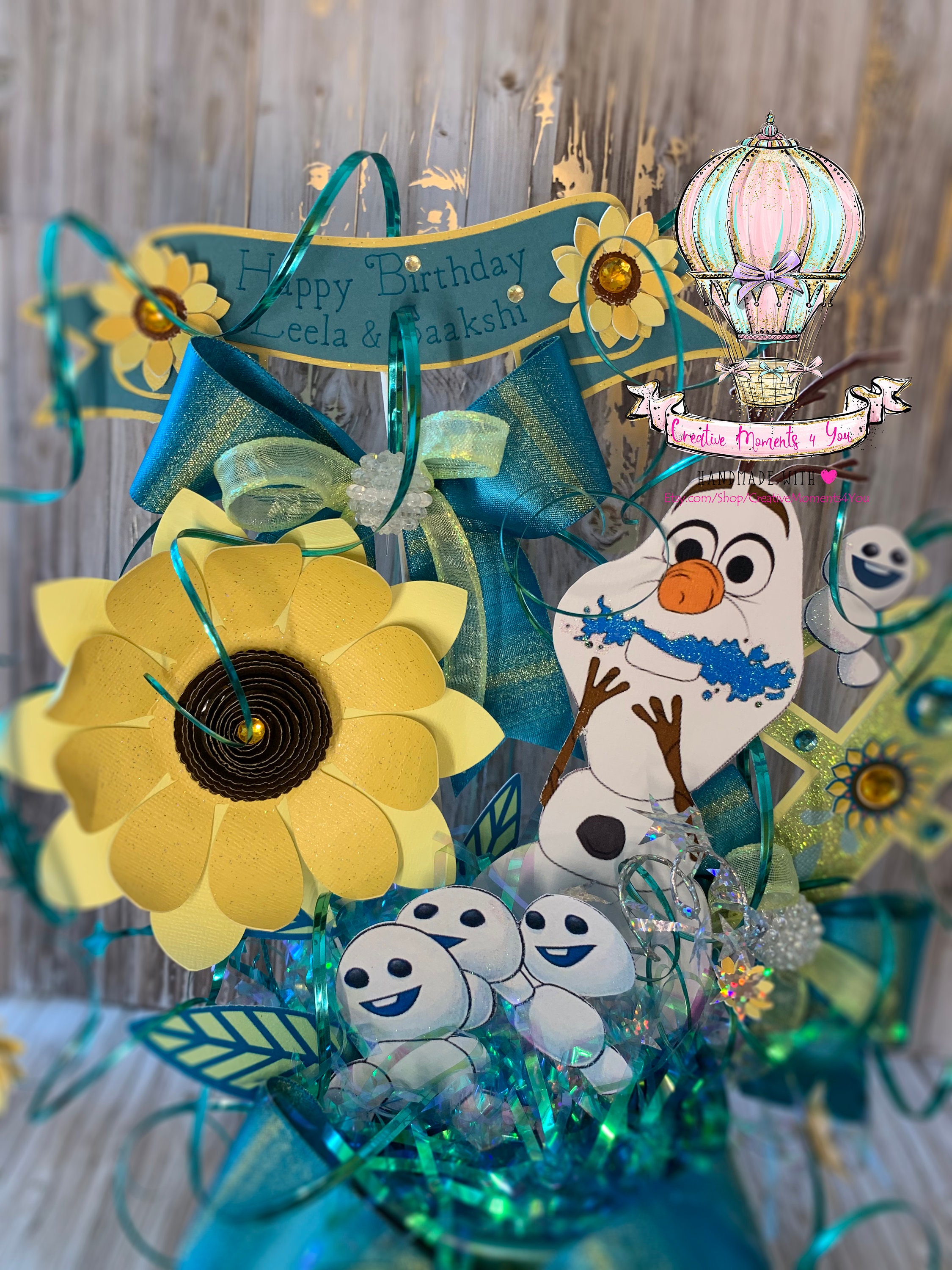 Frozen Fever / Olaf Frozen Fever Theme Table Centerpiece Etsy