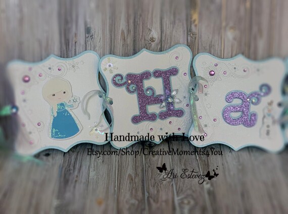 Frozen Theme Cutie Birthday Banner Il_570xn