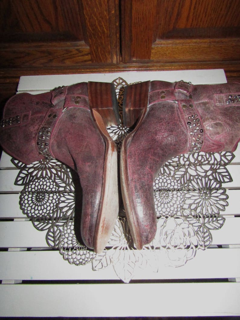 frye distressed leather boots