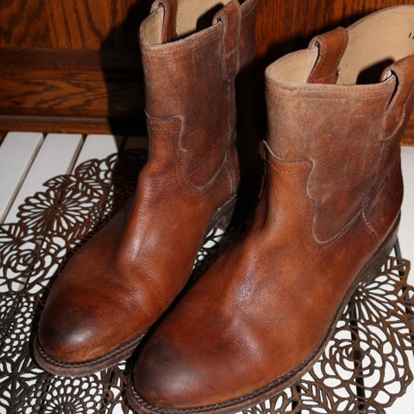 Frye ~ Boots ~ Leather ~ Western ~ Recycled ~ Vintage ~ Women's size 11 M