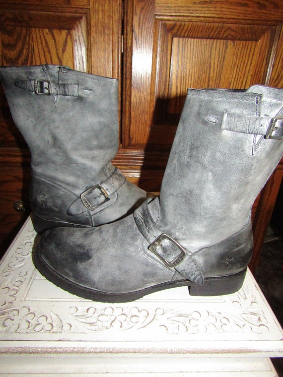 Frye Boots Engineer Style Grey 