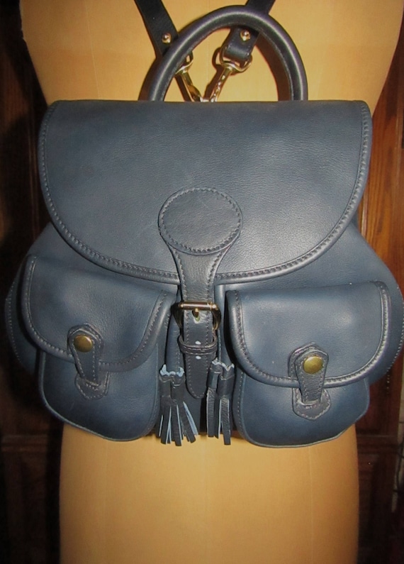 Dooney & Bourke ~ Backpack ~ Blue ~ Glove ~ Leathe