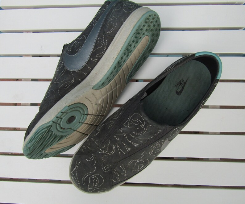 Nike Suede Slip on Tennis Shoe Vintage Recycled - Etsy