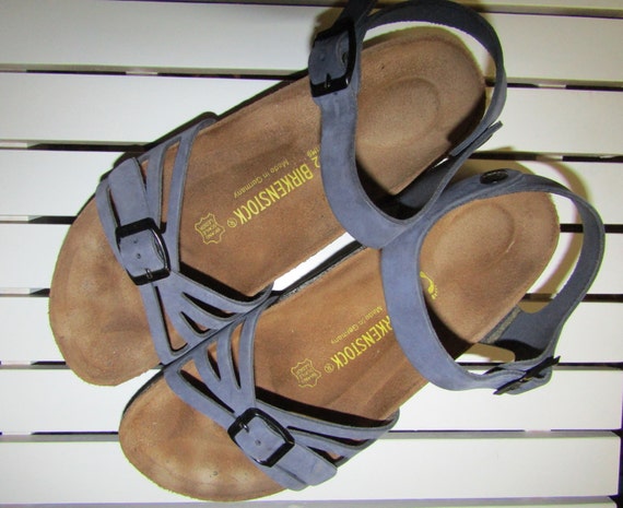 Birkenstock Navy Nubuk Sandals vintage Mint Etsy