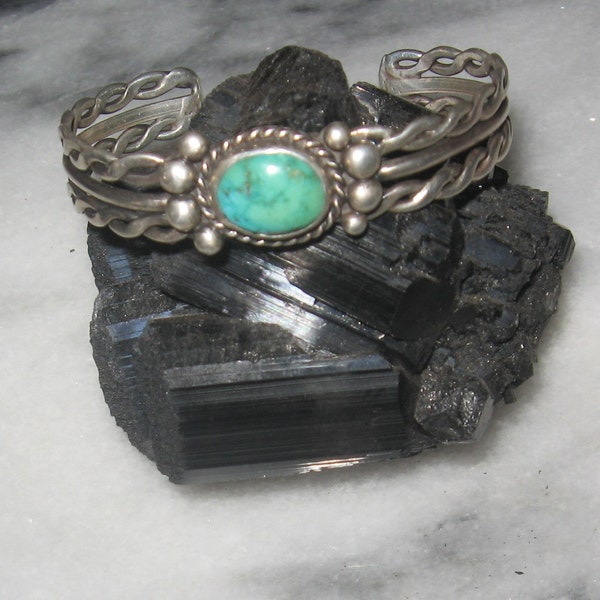 Reserved****Evan****Turquoise ~ Vintage ~ Cuff ~ Retro ~ Boho ~ Chic ~ Beautiful Matrix ~