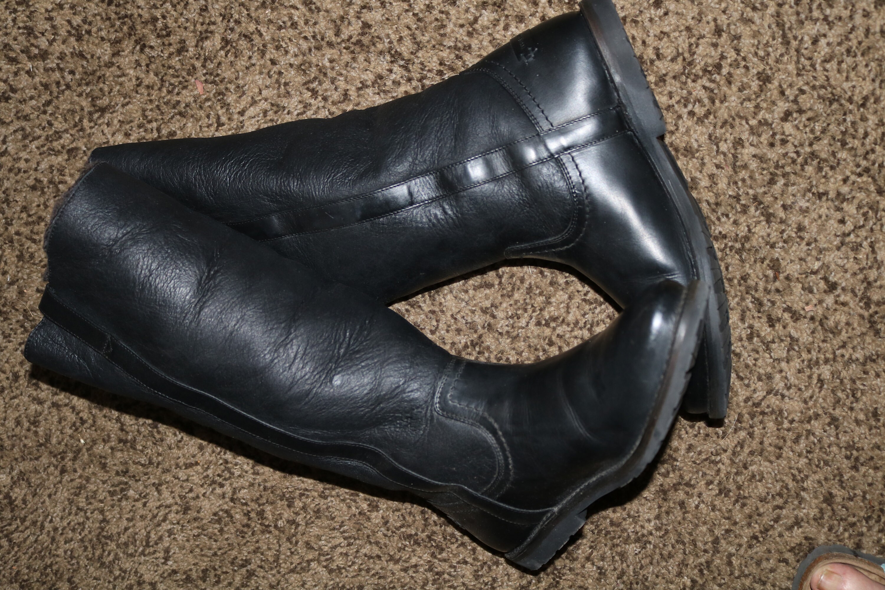 FRYE Black Leather Shearling Lined Boots – Size 9.5 B FRYE Rain Women Boots SHEARLING FUR Lined | Mercari main image 2
